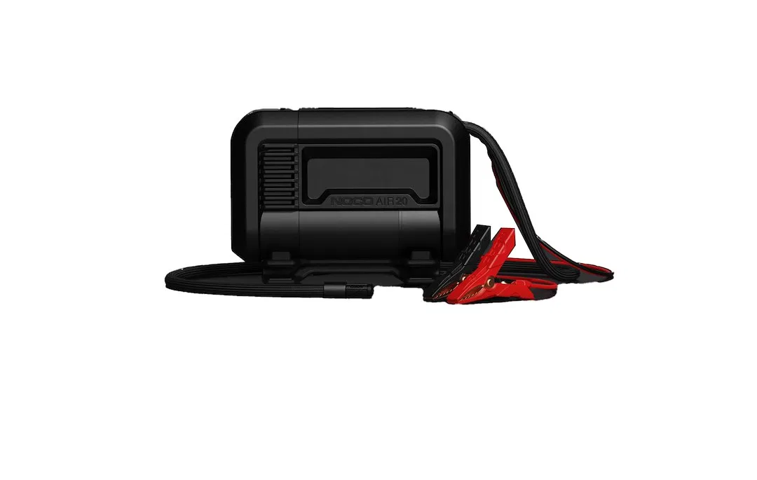 AIR20 – NOCO Tire Inflation Pump, Portable Electric Pump 0 To 40 Pounds Per Square Inch Range Without Gauge 3 Foot Br...